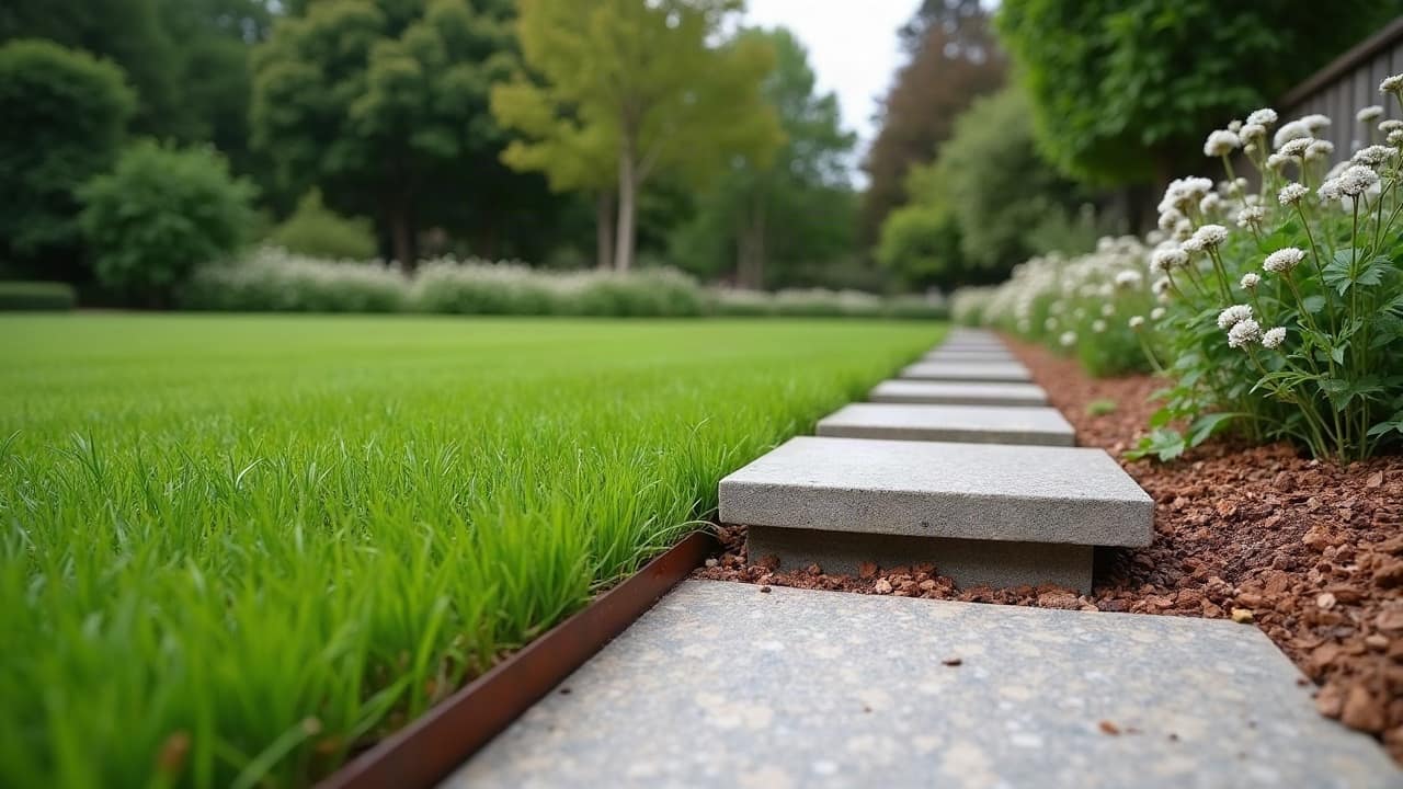 Les bordures en acier corten au jardin