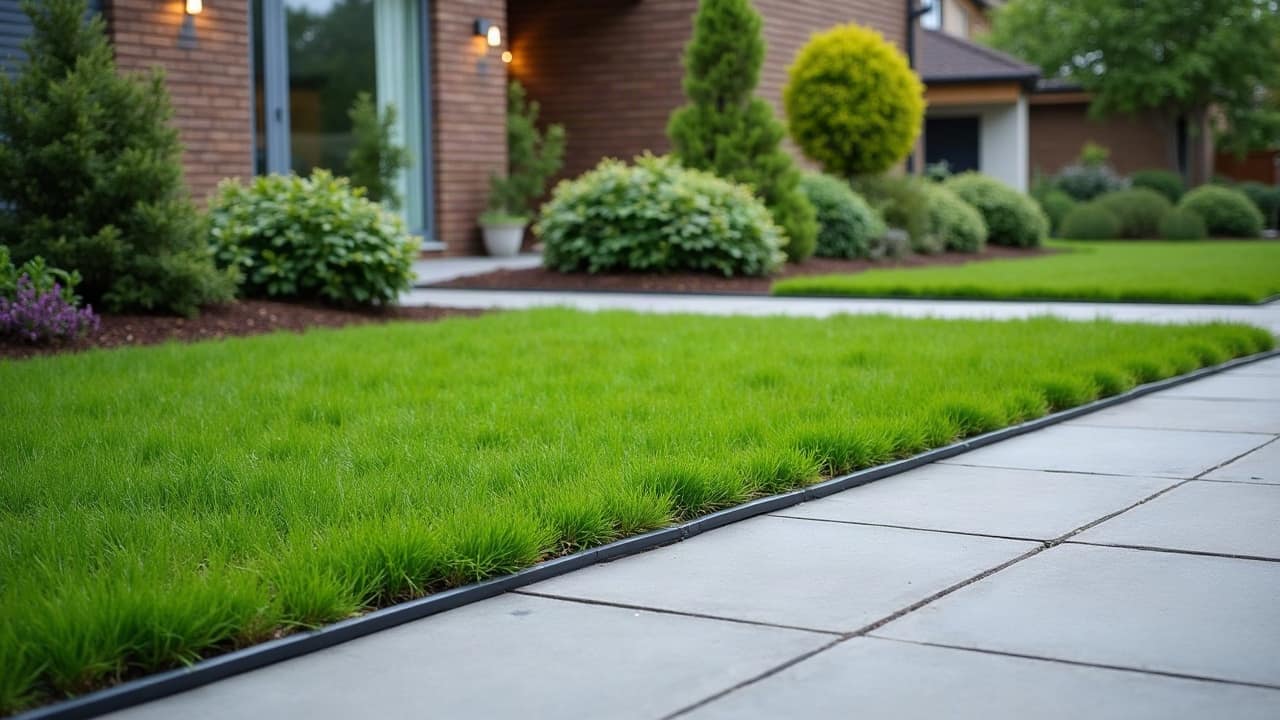Engazonner un jardin de lotissement récent à Beaurains